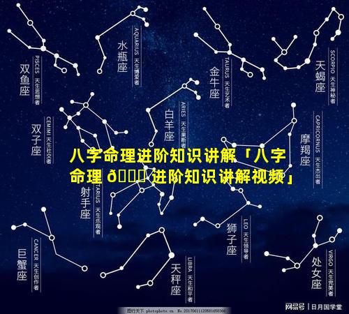 八字命理进阶知识讲解「八字命理 🐕 进阶知识讲解视频」